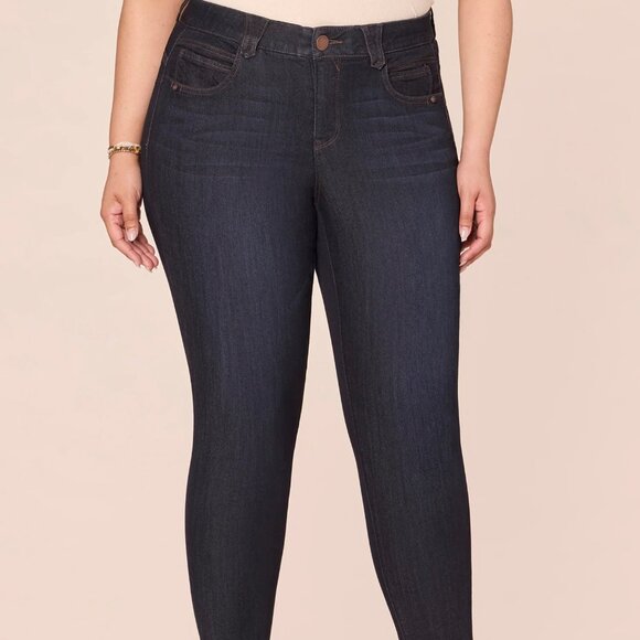 Democracy Jegging Jeans Women's Plus Size 20W Blue Denim Stretch Booty Lift - Picture 1 of 12